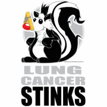 Lung Cancer Stinks Acrylic Cut Out