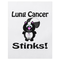 Lung Cancer Stinks Skunk Awareness Design Flyer