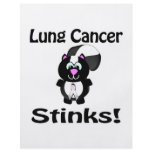 Lung Cancer Stinks Skunk Awareness Design flyers
