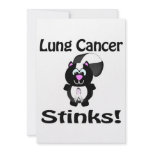 Lung Cancer Stinks Skunk Awareness Design Custom Invite