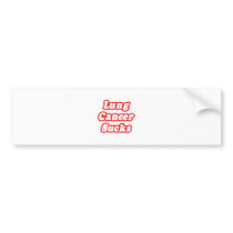 Lung Cancer Sucks bumper stickers by Lung_Cancer_Shirts Lung Cancer Sucks bumper stickers