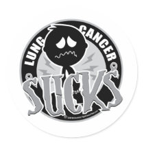 Lung Cancer Sucks stickers by fightcancertees Lung Cancer Sucks stickers