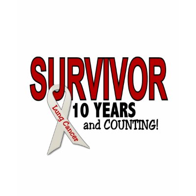 Lung Cancer Survivor 10 Years tshirt