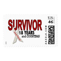 Lung Cancer Survivor 18 Years Postage Stamps