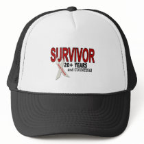 Lung Cancer Survivor 20+ Years hats by awarenessgifts Lung Cancer Survivor 20+ Years hats