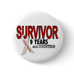 Lung Cancer Survivor 9 Years buttons