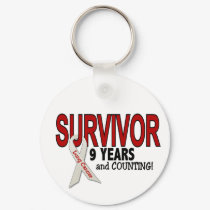 Lung Cancer Survivor 9 Years keychains