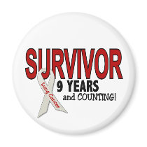 Lung Cancer Survivor 9 Years Magnet