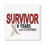 Lung Cancer Survivor 9 Years magnets