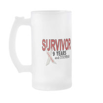Lung Cancer Survivor 9 Years mugs by awarenessgifts Lung Cancer Survivor 9 Years mugs