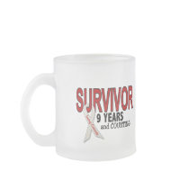 Lung Cancer Survivor 9 Years mugs by awarenessgifts Lung Cancer Survivor 9 Years mugs