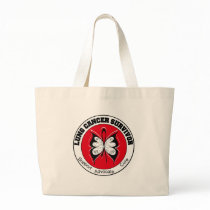 Lung Cancer Survivor Butterfly bags by cancerapparel Lung Cancer Survivor Butterfly bags