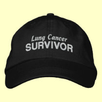 Lung Cancer Survivor embroidered hats