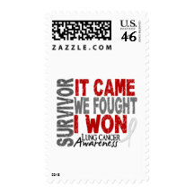 Lung Cancer Survivor It Came We Fought I Won Stamp