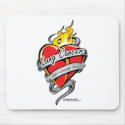 Lung Cancer Tattoo Heart mousepads by fightcancertees Lung Cancer Tattoo Heart mousepads