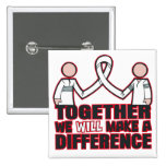 Lung Cancer Together We Will Make A Difference.png Pins