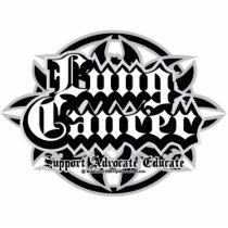 Lung Cancer Tribal photo sculptures by fightcancertees Lung Cancer Tribal photo sculptures
