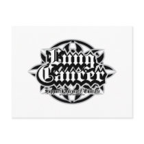 Lung Cancer Tribal postcards by fightcancertees Lung Cancer Tribal postcards