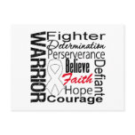 Lung Cancer Warrior Collage Post Card