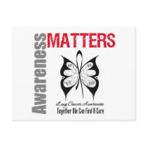 Lung Caner Awareness Matters postcards by giftsforawareness Lung Caner Awareness Matters postcards