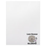 Lung Disease Blows Awareness Design Letterhead Design
