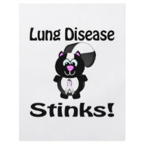 Lung Disease Stinks Skunk Awareness Design Custom Flyer