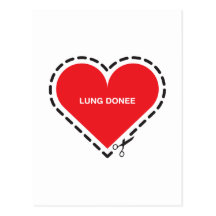 Lung Donee 'Get well soon' Postcard