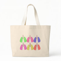 Lungs Multi Colored--Respiratory Therapist Design bags by gailg1957 Lungs Multi Colored--Respiratory Therapist Design bags