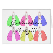 Lungs Multi Colored--Respiratory Therapist Design Card