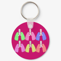 Lungs Multi Colored--Respiratory Therapist Design keychains by gailg1957 Lungs Multi Colored--Respiratory Therapist Design keychains