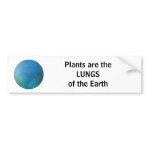 LUNGS of the earth - bumper sticker bumper stickers