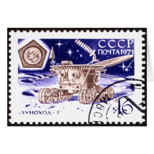 Lunokhod-1 Russian Space Robot Card