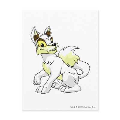 Lupe White Post Card by neopets