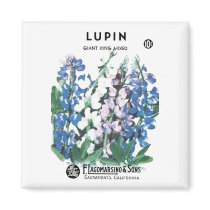 Lupin, Giant King, F. Lagomarsino & Sons magnets by vintagegiftmall Lupin, Giant King, F. Lagomarsino & Sons magnets