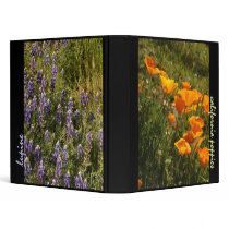 Lupine & Poppies Avery Binder