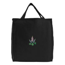Lupines embroidered bags by ZazzleEmbroidery Lupines embroidered bags