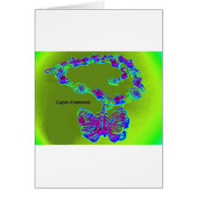 Lupus Awareness Butterfly Design Card
