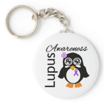 Lupus Awareness Penguin Key Chain