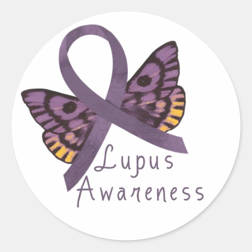 Lupus Awareness Classic Round Sticker Zazzle