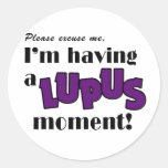 Lupus Awareness Round Stickers