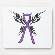 Lupus Awareness - Tribal Butterfly Mouse Pad