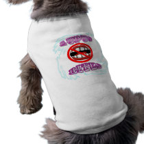 Lupus Bites Doggie Tee pet clothing by deesbasenjis Lupus Bites Doggie Tee pet clothing