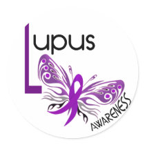 Lupus BUTTERFLY 3.1 Round Sticker