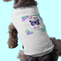 Lupus butterfly Doggie Tee pet clothing
