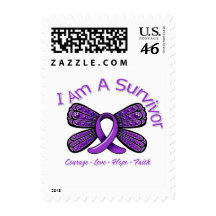 Lupus Butterfly I Am A Survivor Postage