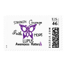 Lupus Celtic Butterfly 3 Postage Stamp
