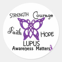 Lupus Celtic Butterfly 3 Sticker
