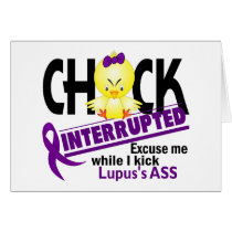 Lupus Chick Interrupted 2 Greeting Cards