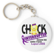 Lupus Chick Interrupted 2 Keychains