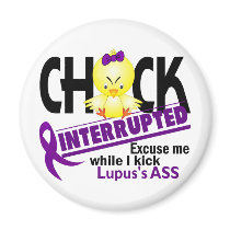 Lupus Chick Interrupted 2 Magnets